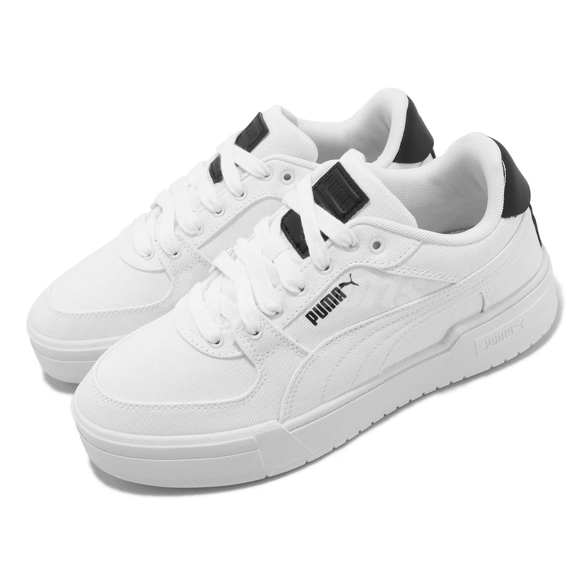 Puma CA Pro Canvas White Black Men Unisex LifeStyle Casual Shoes 390127 01