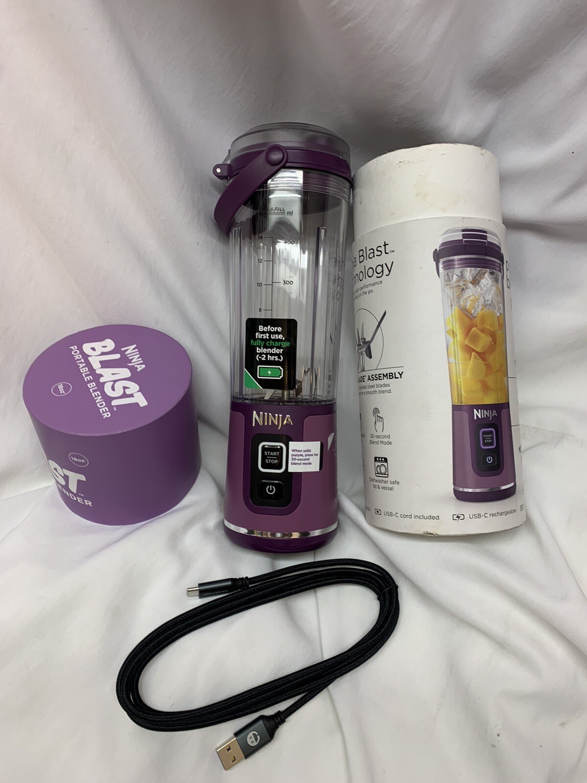 Ninja Blast Portable Blender Opened Box Free Same-Day Shipping-image