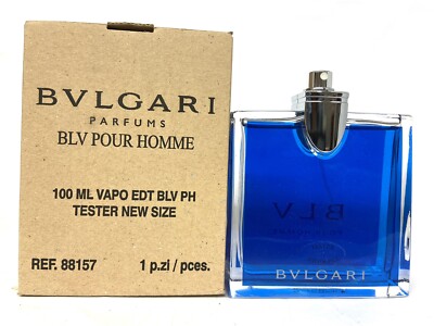 BLV POUR HOMME EAU DE TOILETTE 3.3oz SPRAY BY BVLGARI ( LOOK AT AD PICS )