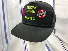 Vintage "Selkirk Cogen Phase II Bechtel" Trucker Hat Men's One Size USA Black