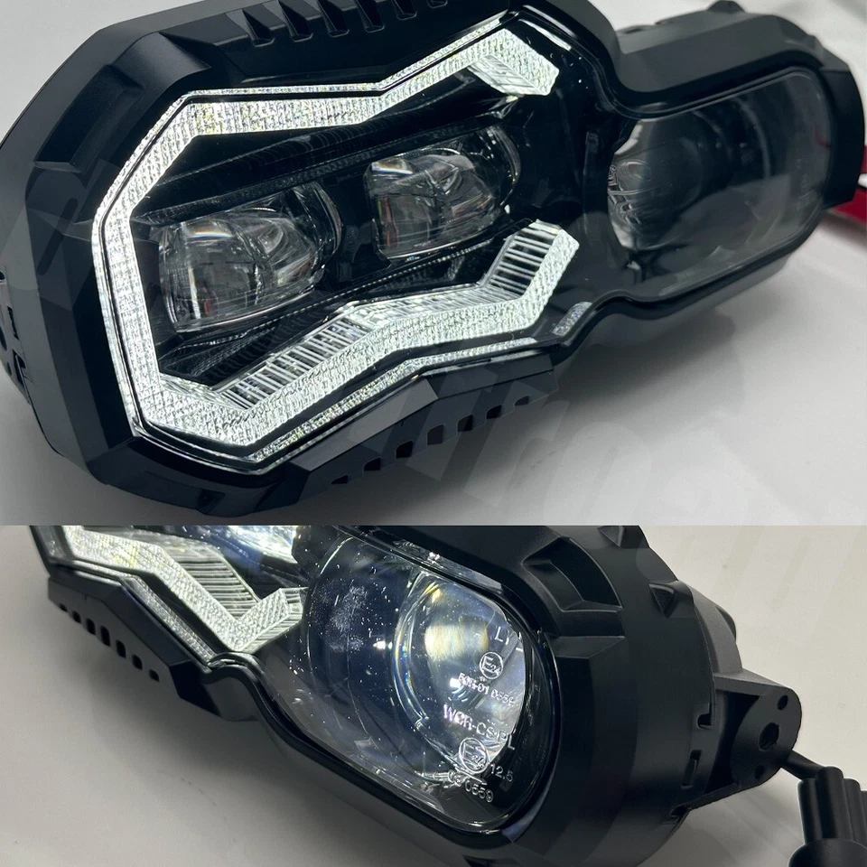 LED Headlight Assembly DRL High Low Beam For BMW F650GS F800GS Adv F800R F700GS - Image 3 of 4