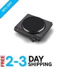 Compact 1000W Cast Iron Electric Hot Plate with Adjustable Temperature Control