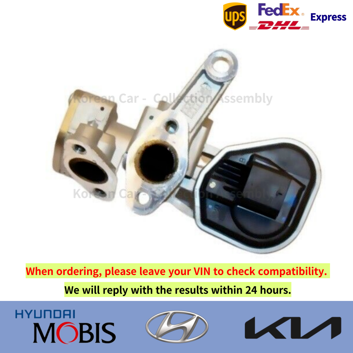 Genuine 2845003HA0 EGR Valve w/ 2 Gasket for Hyundai Ioniq 17-19 Genuine 2845003HA0 EGR Valve w/ 2 Gasket for Hyundai Ioniq 17-19