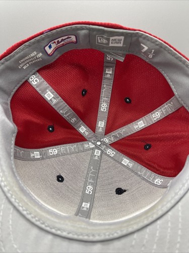 NEW Boston Red Sox 5950 Fitted New Era Hat Cap 7 1/8 USA - Picture 4 of 6