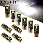 10x Lasfit T10 168 194 LED License Plate Light Bulb Interior Bulbs White 6000K