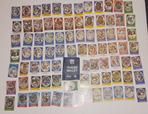 Lote 130+ estampillas de fútbol americano Sunoco NFL 1972 con billetera - Imagen 5 de 10