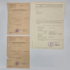 Original WWII WW2 German Flak anti aircraft Officer document set Federal Archive