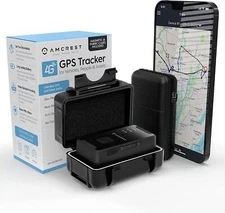 Amcrest 4G Portable Mini Hidden Real-Time GPS Tracker - Text/Email Alerts Cars