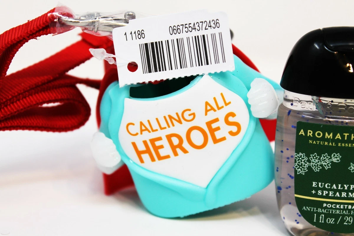 Bath Body Works Pocketbac Hand Sanitizer Gel Holder Calling All Heros Lanyard