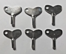 6 - Replacement Toy Wind Up Keys, Vintage Antique Toys, Clocks - Free Shipping!!