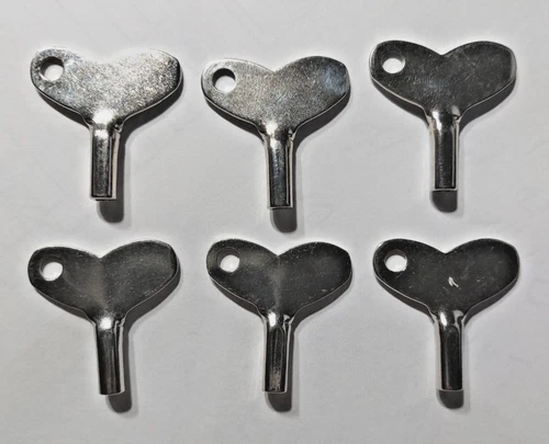 6 - Replacement Toy Wind Up Keys, Vintage Antique Toys, Clocks - Free Shipping!!