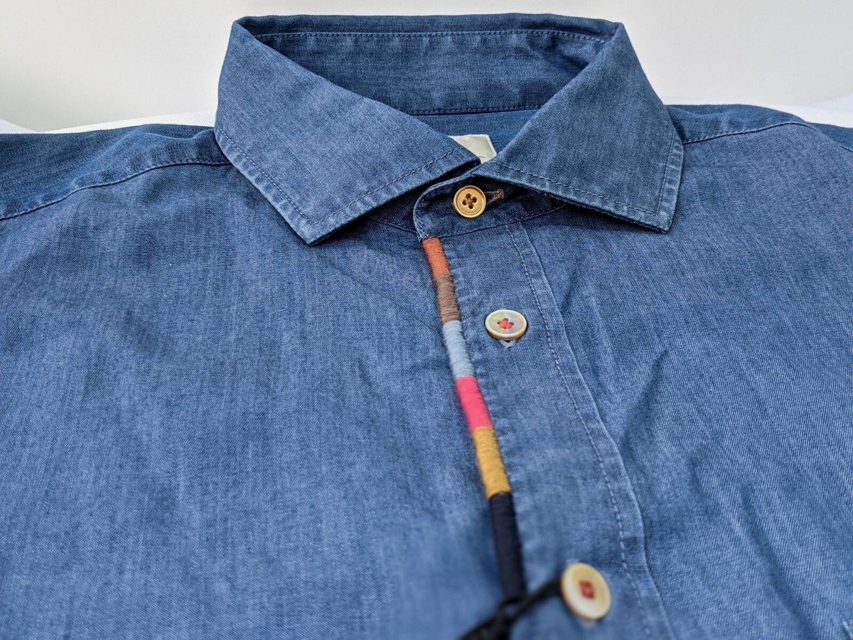Paul Smith ポールスミス メインライン スタッズ デニム シャツ - シャツ