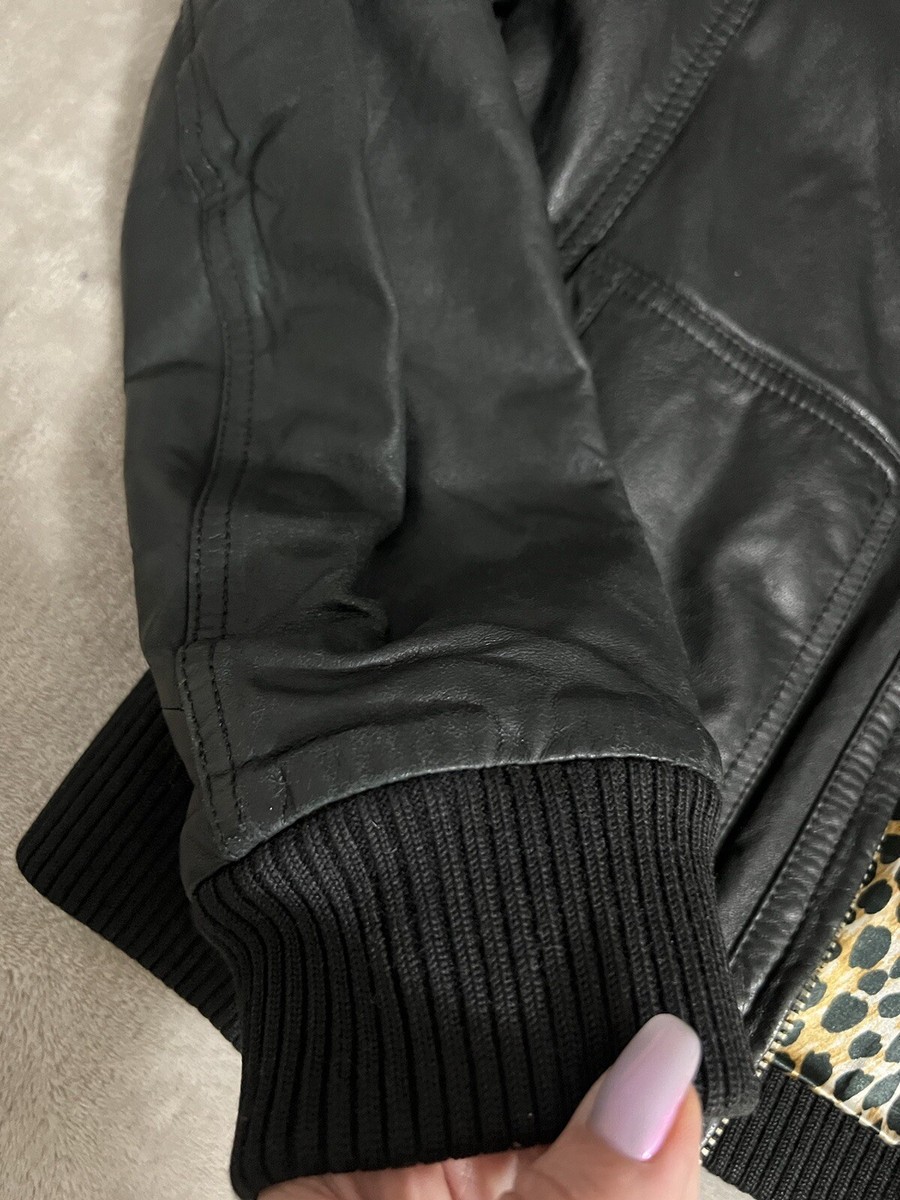 DOLCE & GABBANA Jacket Black 100% Leather Full Zip WMN DOLCE & GABBANA Jacket Black 100% Leather Full Zip WMN