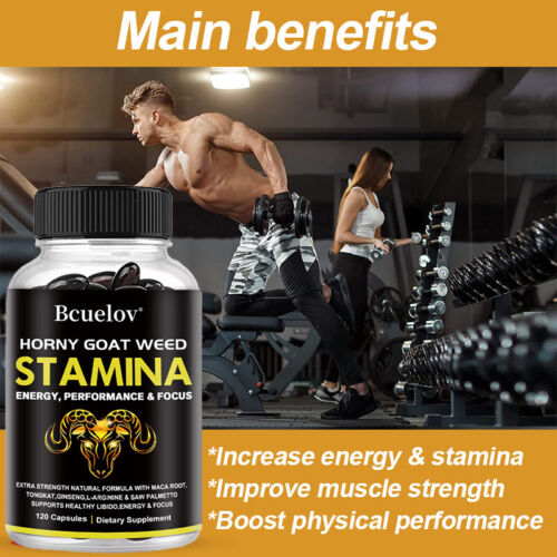 (3 pack) Horney Goat Weed for Men & Women-with Maca,Saw Palmetto,Panax Ginseng - Picture 4 of 9