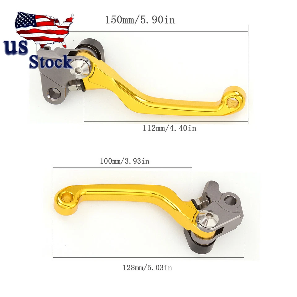 Palancas de embrague de freno CNC de EE. UU. para Suzuki RMZ250/RMZ450 2005 2006-2018 Foto 2 de 4