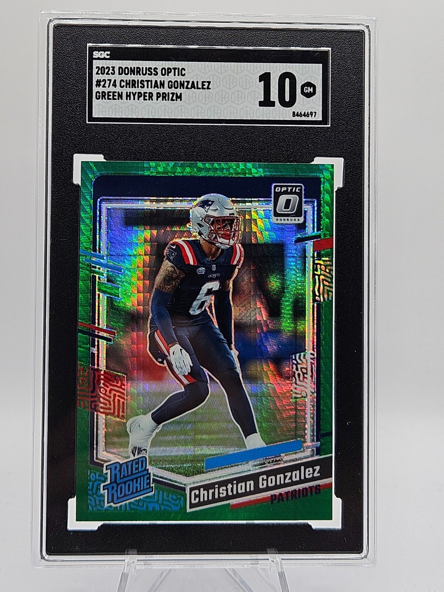 2023 Optic Christian Gonzalez Green Hyper Prizm Rated Rookie 274