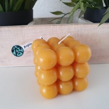 Bienenwachskerze Bubble Würfel Kerze 6 cm - Bienenwachs Würfel