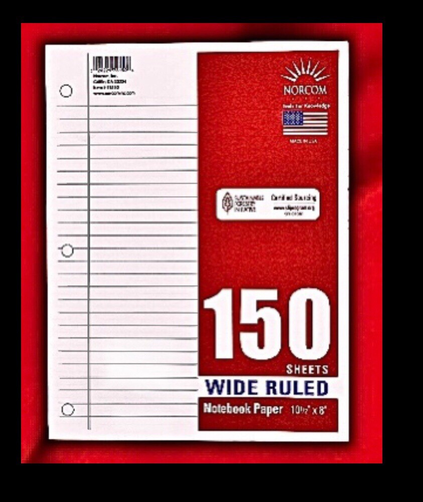 Norcom Tools For Knowledge 150 Sheets wide ruled notebook Filler