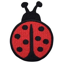 Ladybug Applique Patch - Bug Insect Embroidered Badge 2.75" (Iron Or Sew On)