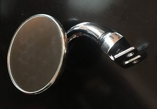 4 Round Chrome Steel Peep Mirror Street Hot Rod Rat Rod Custom Left Or Right