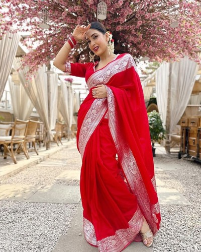 Saree Party Wear Wedding Designer Indian Blouse Sari Bollywood Ethnic Pakistani - Picture 5 of 9