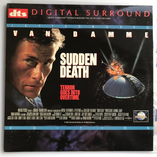 Sudden Death DTS Surround LASERDISC 1995 Jean Claude Van Damme VG++ Condition - Picture 2 of 6