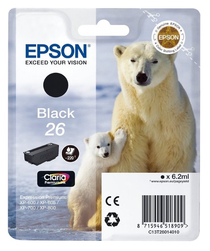 HP 364 Photo Black Ink Cartridge – For Photosmart 7510 7520 C309a – Open Box, Sealed, Expired 2017