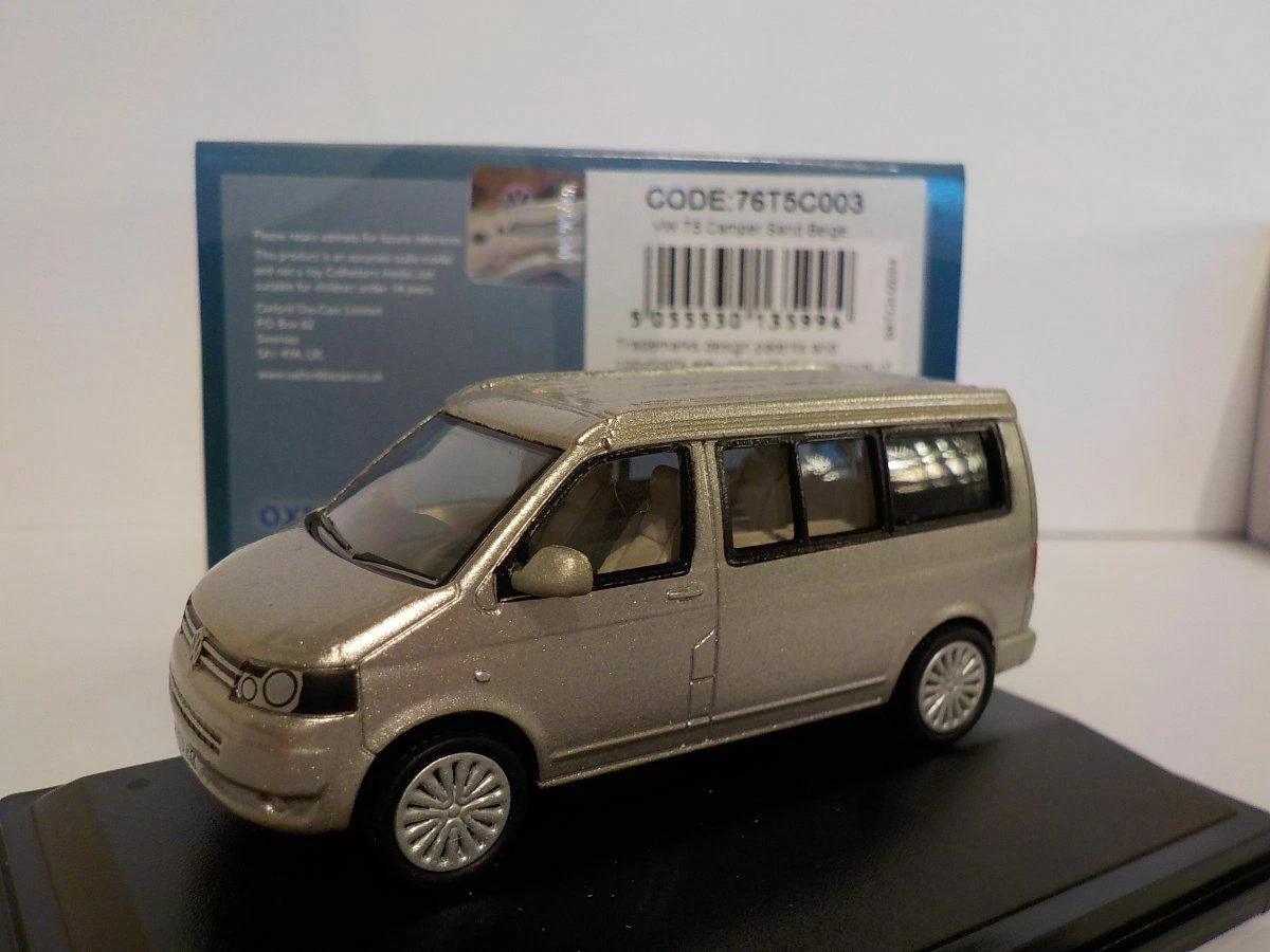 VW T5 Camper Sand Beige Oxford Diecast 1 76 New Release OXF 76T5C003