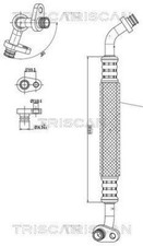 AC High Low Pressure Line Hose TRISCAN Fits PEUGEOT 2008 II 19- 9826365780