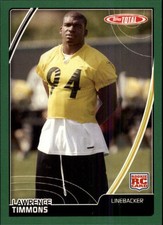 2007 Topps Total #521 Lawrence Timmons RC Rookie Card. rookie card picture