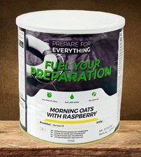 Fuel Your Preparation Freeze Dried Tin Rations Morning Oats Raspberry.  BBE 2050