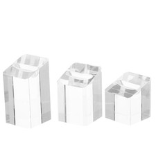 3 Pcs Jewelry Display Stand Stands Displays Clear Holder for Rings Selling