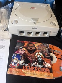 Sega Dreamcast Console Box Controller Paperwork Tested Works Great Demo Disc