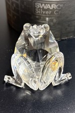 Swarovski Crystal Frog Prince Figurine 7642 NR048 w Box Clear Eyes