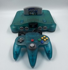 Nintendo N64 Türkis Transparent Konsole -Controller -Expansion Pak - Spiel