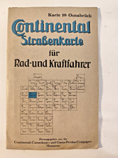 Continental Straßenkarte Landkarte Radfahrer Osnabrück Vechta Münster Bielefeld