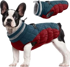 Dog Coat for Medium Dogs,Waterproof Dog Winter Jacket with Harness Built in Pupp