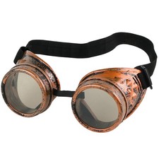 Skeleteen Steampunk Goggles Costume Accessories - Cyber Victorian Welding Gla...