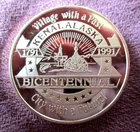 Kenai, Alaska 1771-1991 Rare #ed  1 Troy Oz. .999 Fine Silver Rd. w/ State Seal