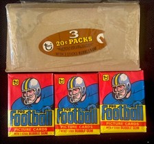 1978 Topps Football Grocery Wax Tray Rack Pac...