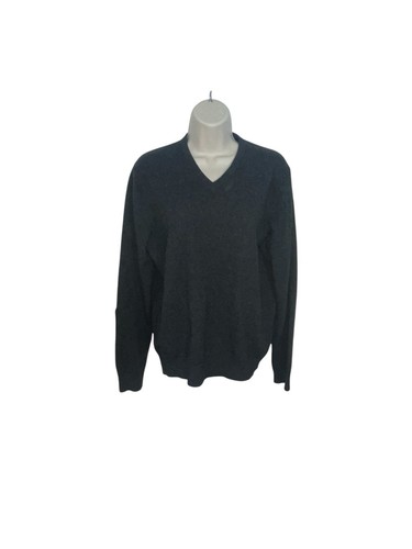 Maglione UNIQLO donna taglia media 100% cashmere grigio scollo a V DIFETTOSO LEGGI DESCRIZIONE - Foto 1 di 15
