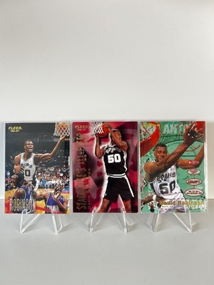David Robinson Fleer 1995-96 1996-97 Lot Jam City All-Fleer Spurs HOF NBA Cards