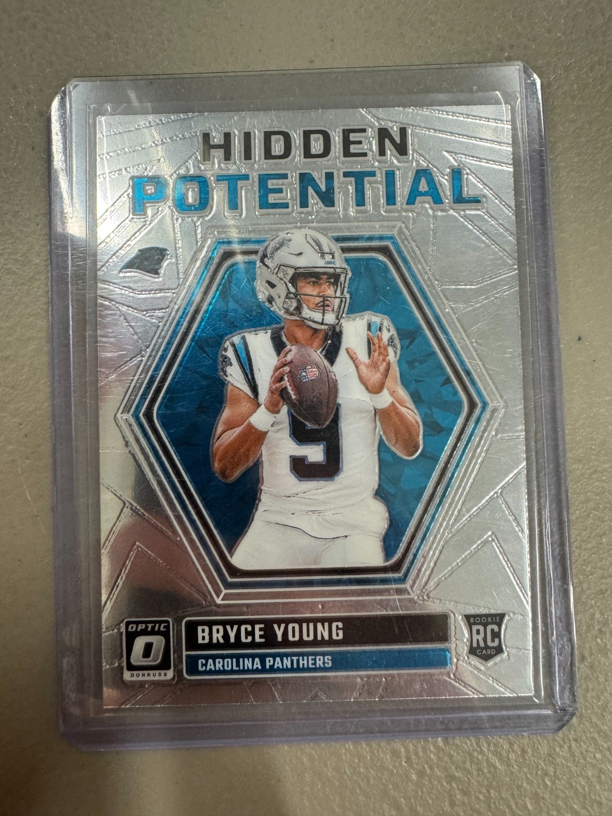 Bryce Young 2023 Panini Donruss Optic Hidden Potential RC #HP-BY Panthers