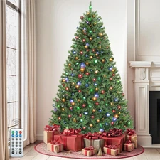 🎄 Home Decorators 7.5 Ft Pre-Lit LED Grand Duchess Balsam Fir Christmas Tree 🎄
