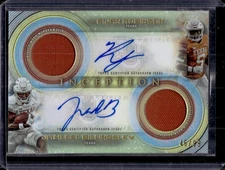 Bijan Robinson Jahleel Billingsley 2023 Bowman Inception Jersey Auto /99