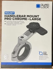NEW OPEN BOX: Handlebar Mount Pro Chrome Large - Quad Lock