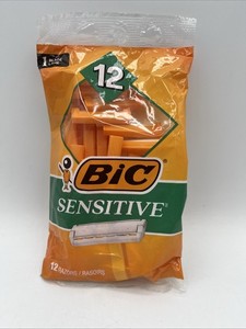 BIC CLASSIC RAZOR SENSITIVE SKIN 12CT 