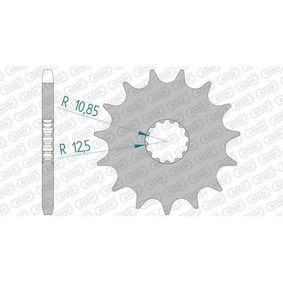 Stahl Ritzel für Kawasaki ZX-10R 1000 D Ninja 2007 ZXT00DDA 525er 17 Zähne