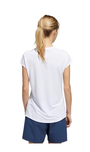 ADIDAS Essential Crew Golf Shirt Size XL White NEW Short Sleeve Athletic Sporty - Picture 2 of 9