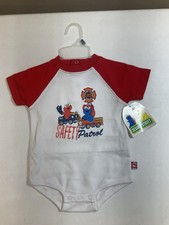 Vintage Sesame Street Elmo Cookie Monster Baby NEW TAGS DEADSTOCK Shirt